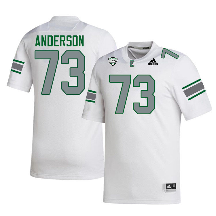 Eastern Michigan Eagles #73 Josh Anderson College Football Jerseys Stitched-White